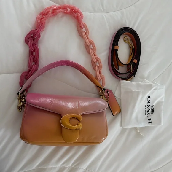 Coach pillow tabby shoulder bag 18 ombré - Picture 3 of 12